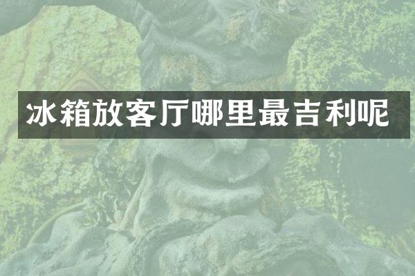 冰箱放客厅哪里最吉利呢