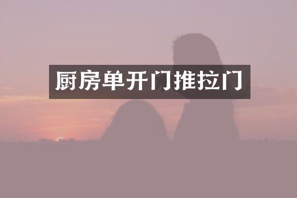 厨房单开门推拉门