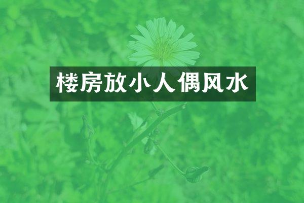 楼房放小人偶风水