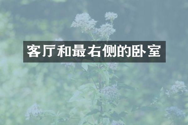 客厅和侧的卧室
