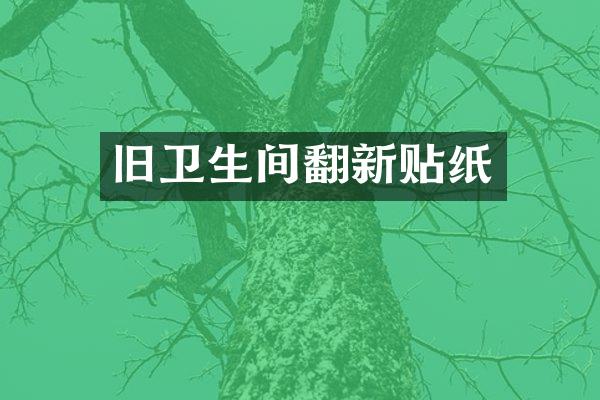 旧卫生间翻新贴纸