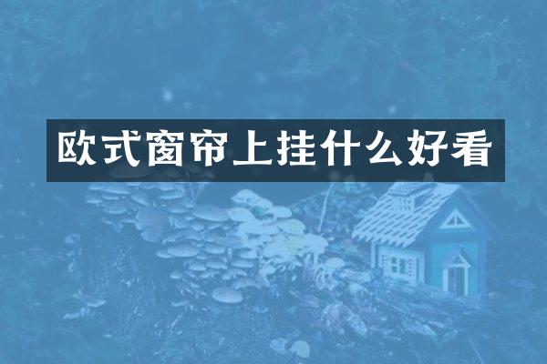 欧式窗帘上挂什么好看
