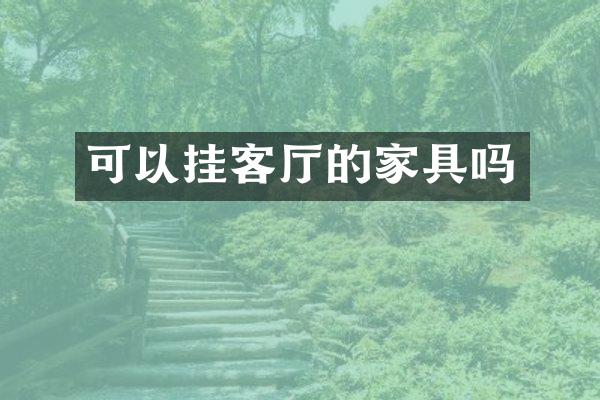 可以挂客厅的家具吗