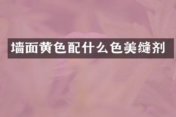 墙面黄色配什么色美缝剂