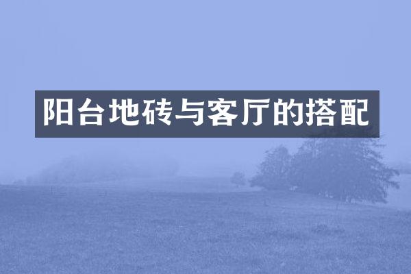 阳台地砖与客厅的搭配