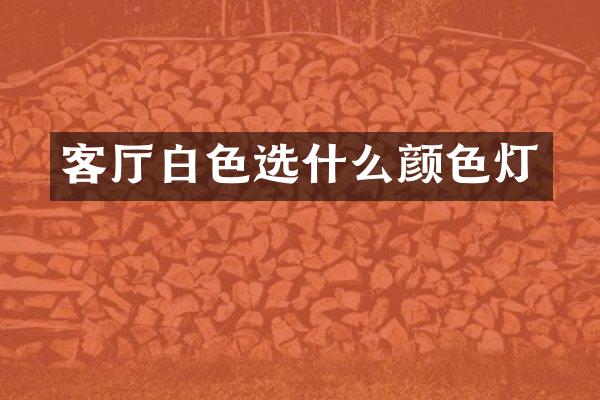 客厅白色选什么颜色灯