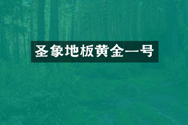 圣象地板黄金一号
