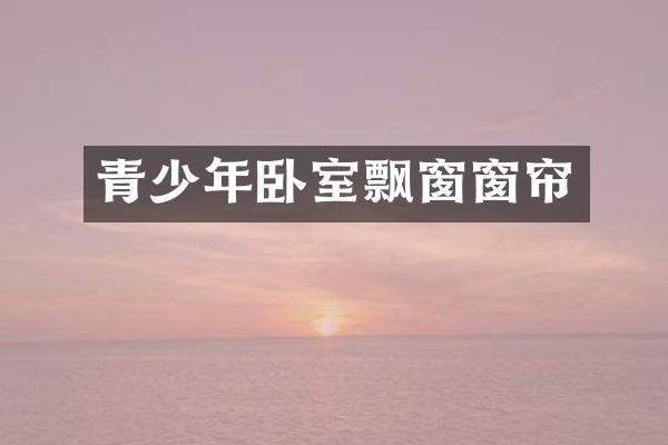 青少年卧室飘窗窗帘