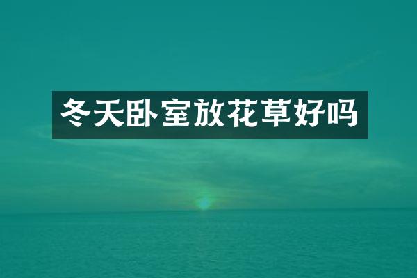 冬天卧室放花草好吗