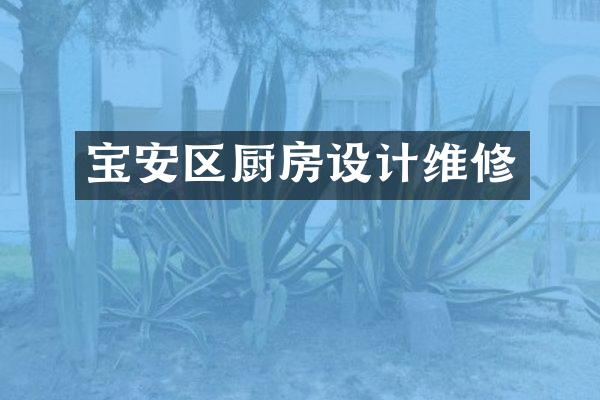 宝安区厨房设计维修