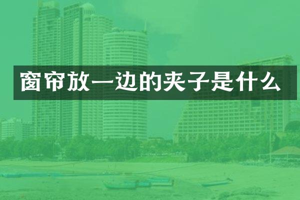 窗帘放一边的夹子是什么