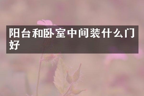 阳台和卧室中间装什么门好