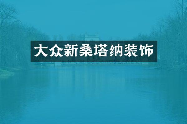 大众新桑塔纳装饰