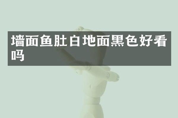 墙面鱼肚白地面黑色好看吗