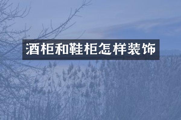 酒柜和鞋柜怎样装饰