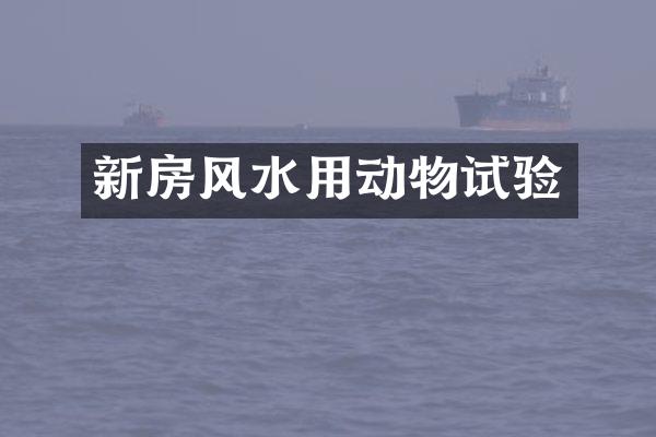 新房风水用动物试验