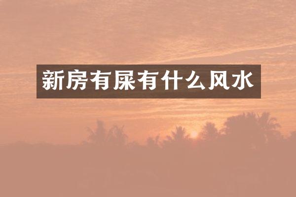新房有屎有什么风水