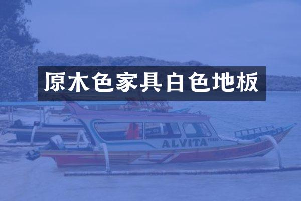 原木色家具白色地板