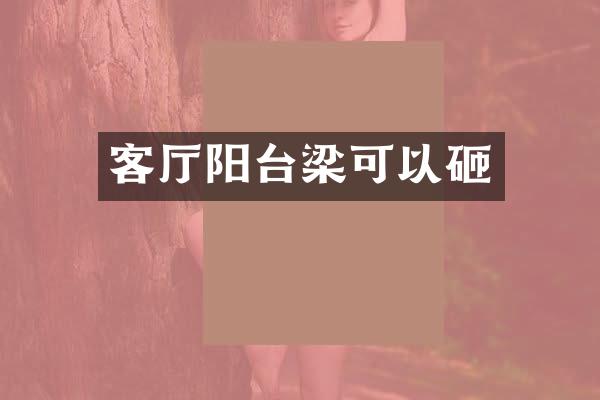 客厅阳台梁可以砸