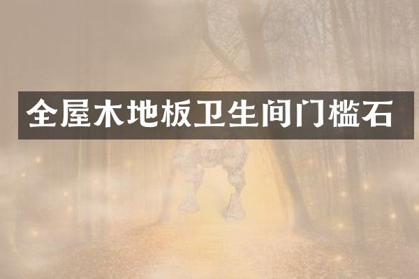 全屋木地板卫生间门槛石