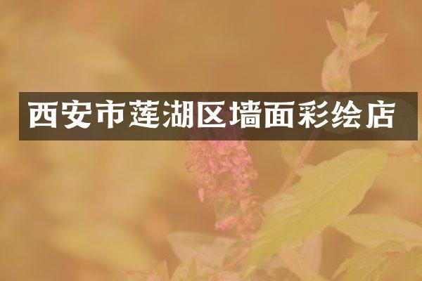 西安市莲湖区墙面彩绘店