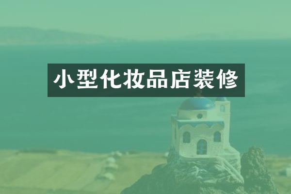 小型化妆品店装修