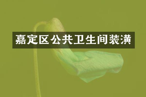 嘉定区公共卫生间装潢