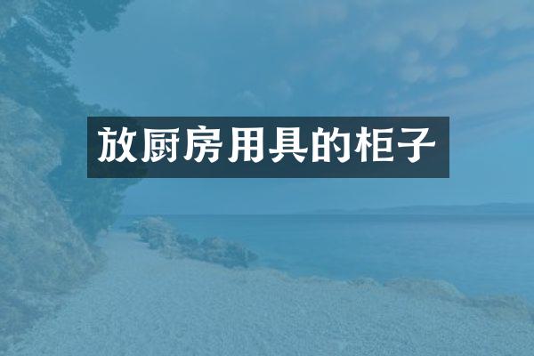 放厨房用具的柜子