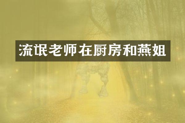 流氓老师在厨房和燕姐
