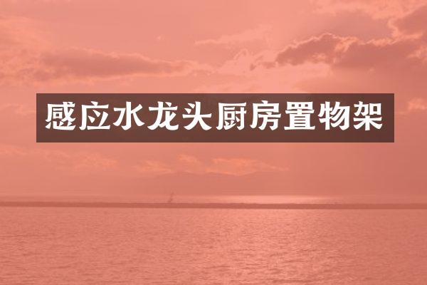 感应水龙头厨房置物架