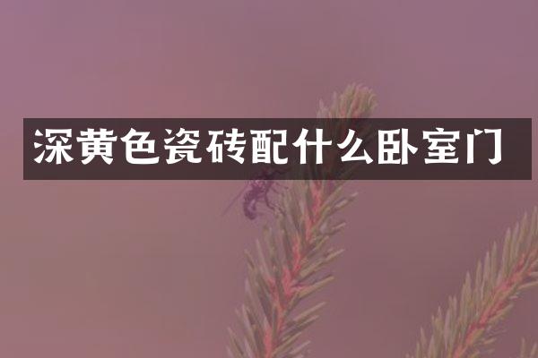 深黄色瓷砖配什么卧室门