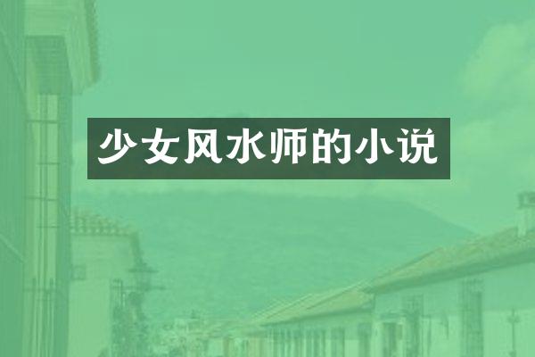 少女风水师的小说
