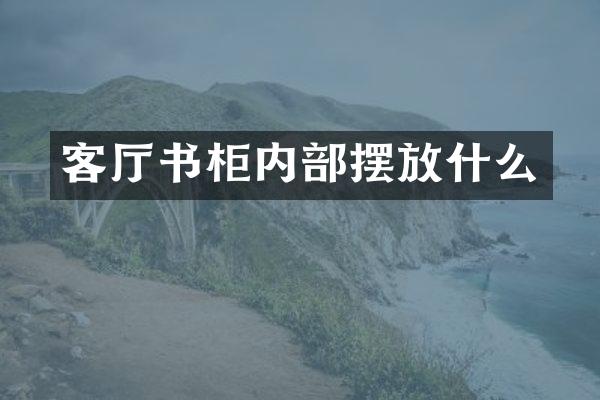 客厅书柜内部摆放什么