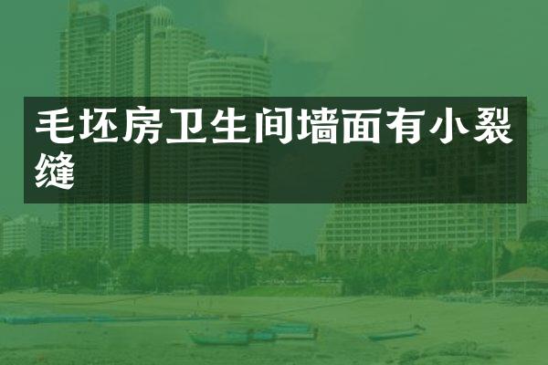 毛坯房卫生间墙面有小裂缝