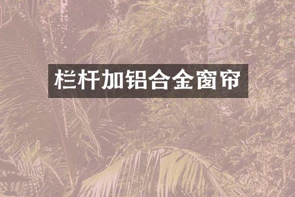 栏杆加铝合金窗帘