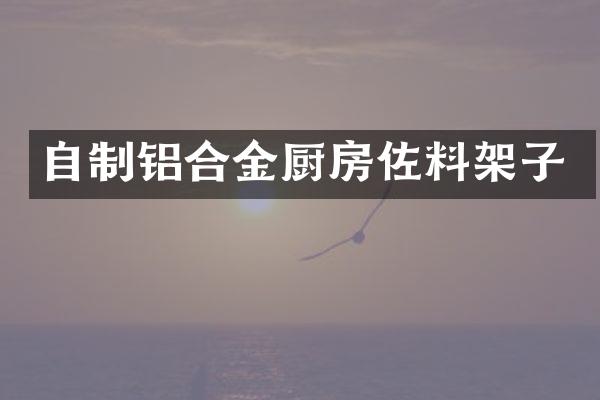 自制铝合金厨房佐料架子