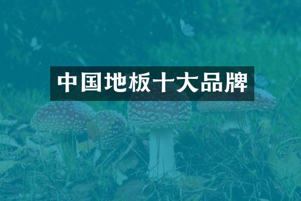 中国地板十大品牌