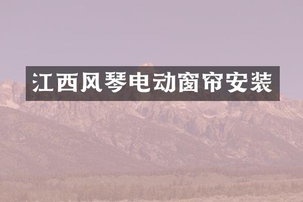 江西风琴电动窗帘安装