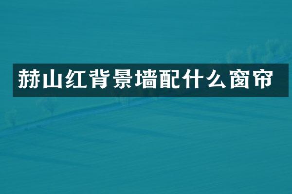 赫山红背景墙窗帘