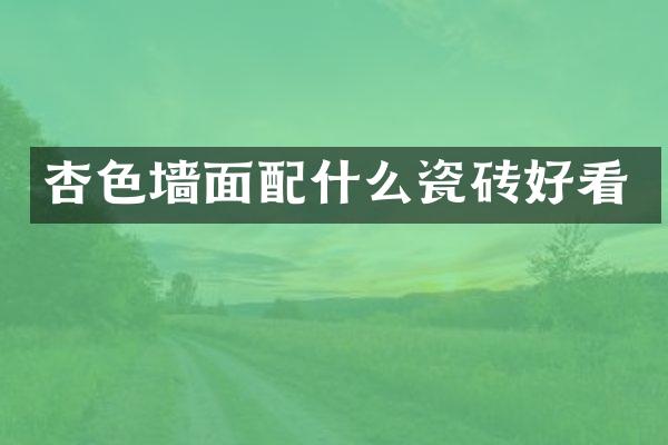 杏色墙面瓷砖好看