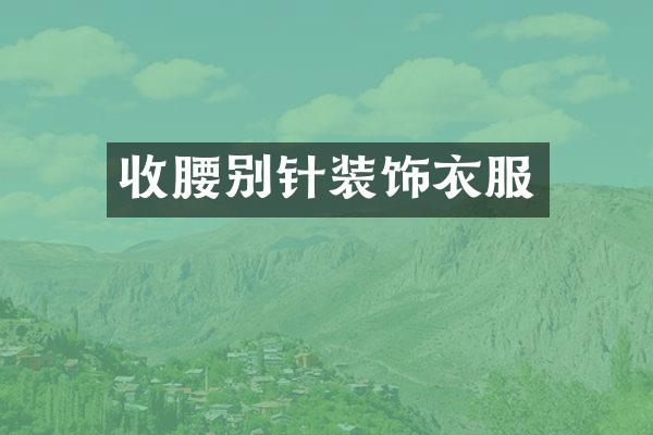 收腰别针装饰衣服