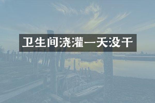 卫生间浇灌一天没干