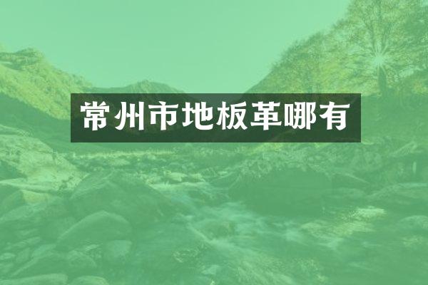 常州市地板革哪有