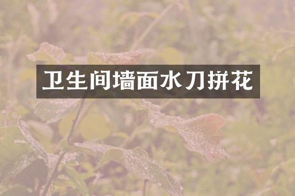 卫生间墙面水刀拼花