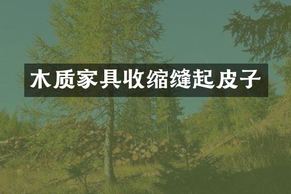 木质家具收缩缝起皮子