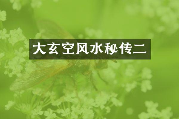 大玄空风水秘传二