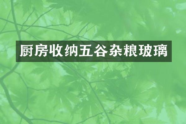 厨房收纳五谷杂粮玻璃