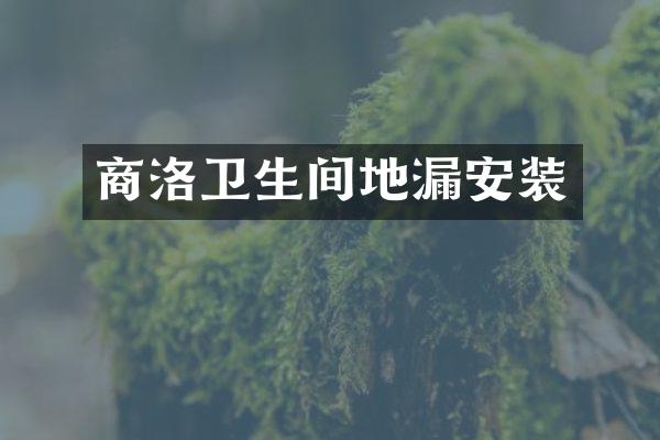 商洛卫生间地漏安装