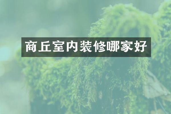 商丘室内装修哪家好