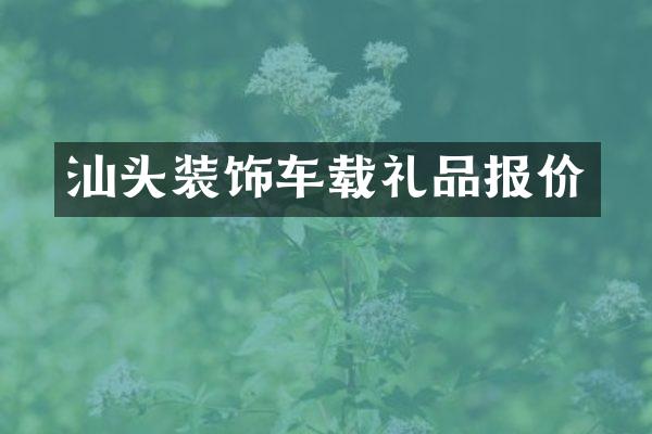 汕头装饰车载礼品报价